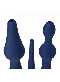 Набор из 3 универсальных насадок для анального душа Universal 3 Piece Silicone Enema Attachment Set - XR Brands - купить с доставкой в Рубцовске