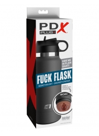 Смуглый мастурбатор-вагина в корпусе-бутылке F*ck Flask - Pipedream - в Рубцовске купить с доставкой
