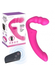 Розовый безремневой страпон Straples Strap-On Dildo - Erokay - купить с доставкой в Рубцовске