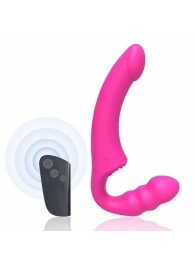 Розовый безремневой страпон Straples Strap-On Dildo - Erokay - купить с доставкой в Рубцовске