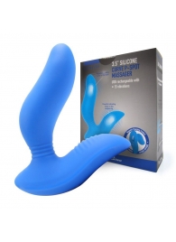 Синий вибромассажер простаты 3,5’’ Curve P-spot Massager - 12 см. - Erokay - в Рубцовске купить с доставкой