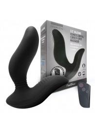 Черный вибромассажер простаты 3,5’’ Remote Control Curve P-spot Massager - 12 см. - Erokay - в Рубцовске купить с доставкой