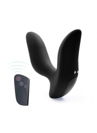 Черный вибромассажер простаты 3,5’’ Remote Control Curve P-spot Massager - 12 см. - Erokay - в Рубцовске купить с доставкой
