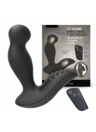 Черный вибромассажер простаты 3,5’’ Remote Control P-spot Massager - 12,5 см. - Erokay - в Рубцовске купить с доставкой