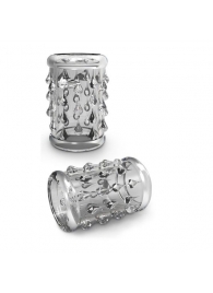 Прозрачная насадка с капельками STAY HARD COCK SLEEVE 05 CLEAR - Blush Novelties - в Рубцовске купить с доставкой