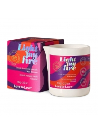 Массажная свеча Light My Fire Coconut с ароматом кокоса - 65 гр. - Love to Love - купить с доставкой в Рубцовске