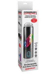 Перезаряжаемый мастурбатор-ротик Extreme Toyz Rechargeable Roto-Bator Mouth - Pipedream - в Рубцовске купить с доставкой