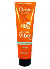 Гель с эффектом вибрации Lube Tube Vibe Low Sex On The Beach - 100 мл. - ORGIE - купить с доставкой в Рубцовске