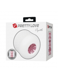 Белый сквозной мастурбатор Crystle - Baile - в Рубцовске купить с доставкой