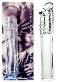 Прозрачная насадка-удлинитель Perfect Sleeve - 19 см. - Boys of Toys - в Рубцовске купить с доставкой