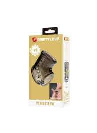 Дымчатая насадка на пенис и мошонку - Baile - в Рубцовске купить с доставкой