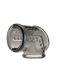 Дымчатая насадка на пенис и мошонку - Baile - в Рубцовске купить с доставкой