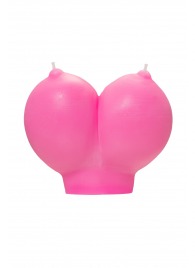 Розовая свеча «Сиськи» - 150 гр. - Pecado - купить с доставкой в Рубцовске