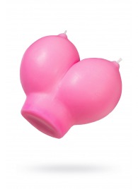 Розовая свеча «Сиськи» - 150 гр. - Pecado - купить с доставкой в Рубцовске