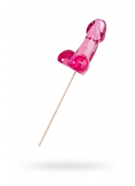 Розовый леденец в форме члена со вкусом айриш крим - 80 гр. - Sosuчki - купить с доставкой в Рубцовске