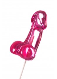 Розовый леденец в форме члена со вкусом айриш крим - 80 гр. - Sosuчki - купить с доставкой в Рубцовске