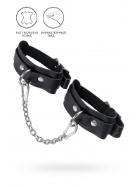Черные мини-оковы со скруглёнными углами - Pecado - купить с доставкой в Рубцовске