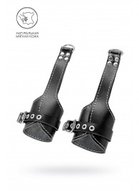 Черные подвесы с белой строчкой - Pecado - купить с доставкой в Рубцовске