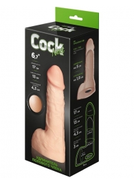 Телесный фаллоудлинитель с мошонкой Cock Next - 17 см. - LOVETOY (А-Полимер) - в Рубцовске купить с доставкой