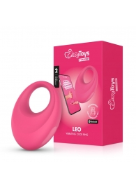 Розовое интерактивное эрекционное виброкольцо Leo - Easy toys - в Рубцовске купить с доставкой