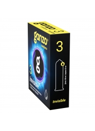 Супертонкие презервативы Ganzo Invisible - 3 шт. - Ganzo - купить с доставкой в Рубцовске
