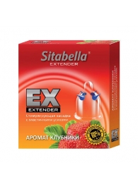 Стимулирующая насадка Sitabella Extender  Клубника - Sitabella - купить с доставкой в Рубцовске