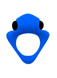 Синее эрекционное кольцо Wooomy Tribeс с вибрацией - Adrien Lastic - в Рубцовске купить с доставкой