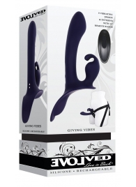 Женский страпон с вибрацией Giving Vibes - Evolved - купить с доставкой в Рубцовске