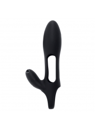 Черная насадка на пенис с вибрацией Nautilus - Zero Tolerance - в Рубцовске купить с доставкой