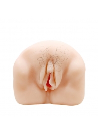 Телесный мастурбатор-вагина с оволосением и вибрацией - Baile - в Рубцовске купить с доставкой