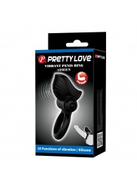 Черное эрекционное кольцо с вибрацией Adrien - Baile - в Рубцовске купить с доставкой