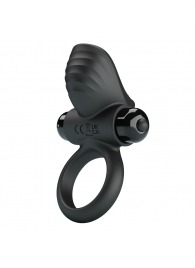 Черное эрекционное кольцо с вибрацией Adrien - Baile - в Рубцовске купить с доставкой