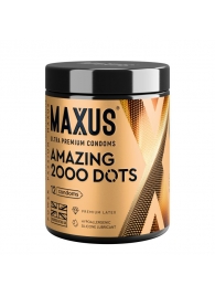 Точечные презервативы MAXUS 2000 Amazing Dots с железным кейсом - 12 шт. - Maxus - купить с доставкой в Рубцовске