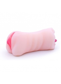 Телесный двусторонний мастурбатор - вагина и ротик - Boys of Toys - в Рубцовске купить с доставкой