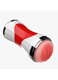 Двусторонний мастурбатор в колбе Power Grip Cup - вагина и ротик - Boys of Toys - в Рубцовске купить с доставкой