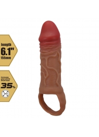 Реалистичная насадка на член Peirre - 15,5 см. - Baile - в Рубцовске купить с доставкой