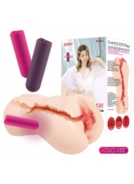 Мастурбатор-вагина с вибрацией Jenny Onahole edition 005 - KOKOS - в Рубцовске купить с доставкой