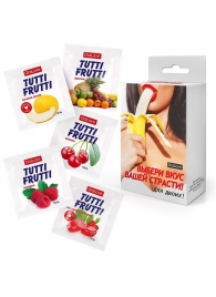 Набор из 5 саше съедобных смазок Tutti-Frutti - Биоритм - купить с доставкой в Рубцовске