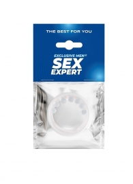 Эрекционное кольцо с мягкой стимулирующей насадкой - Sex Expert - в Рубцовске купить с доставкой
