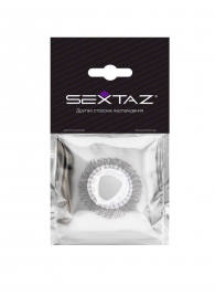Эластичное эрекционное кольцо с длинными черными «ресничками» - Sextaz - в Рубцовске купить с доставкой