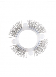 Эластичное кольцо с «ресничками» и 4 шариками - Sextaz - в Рубцовске купить с доставкой