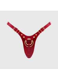 Красный пояс для фиксации насадок Strap-On-Me Leatherette Harness Fabulous - Strap-on-me - купить с доставкой в Рубцовске