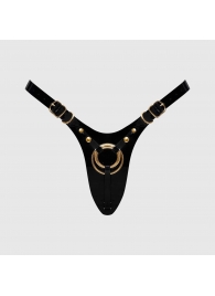 Черный пояс для фиксации насадок Strap-On-Me Leatherette Harness Fabulous - Strap-on-me - купить с доставкой в Рубцовске