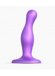 Фиолетовая насадка Strap-On-Me Dildo Plug Curvy size S - Strap-on-me - купить с доставкой в Рубцовске