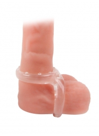 Прозрачное двойное эрекционное кольцо - Sex Expert - в Рубцовске купить с доставкой