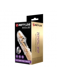 Прозрачная насадка на пенис Booker - 8 см. - Baile - в Рубцовске купить с доставкой