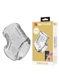 Прозрачная насадка на пенис и мошонку - Baile - в Рубцовске купить с доставкой