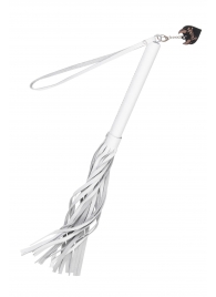 Белая кожаная плеть - 50 см. - Pecado - купить с доставкой в Рубцовске