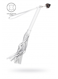 Белая кожаная плеть - 50 см. - Pecado - купить с доставкой в Рубцовске