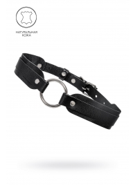 Черный кожаный чокер-ошейник со скруглёнными углами - Pecado - купить с доставкой в Рубцовске
